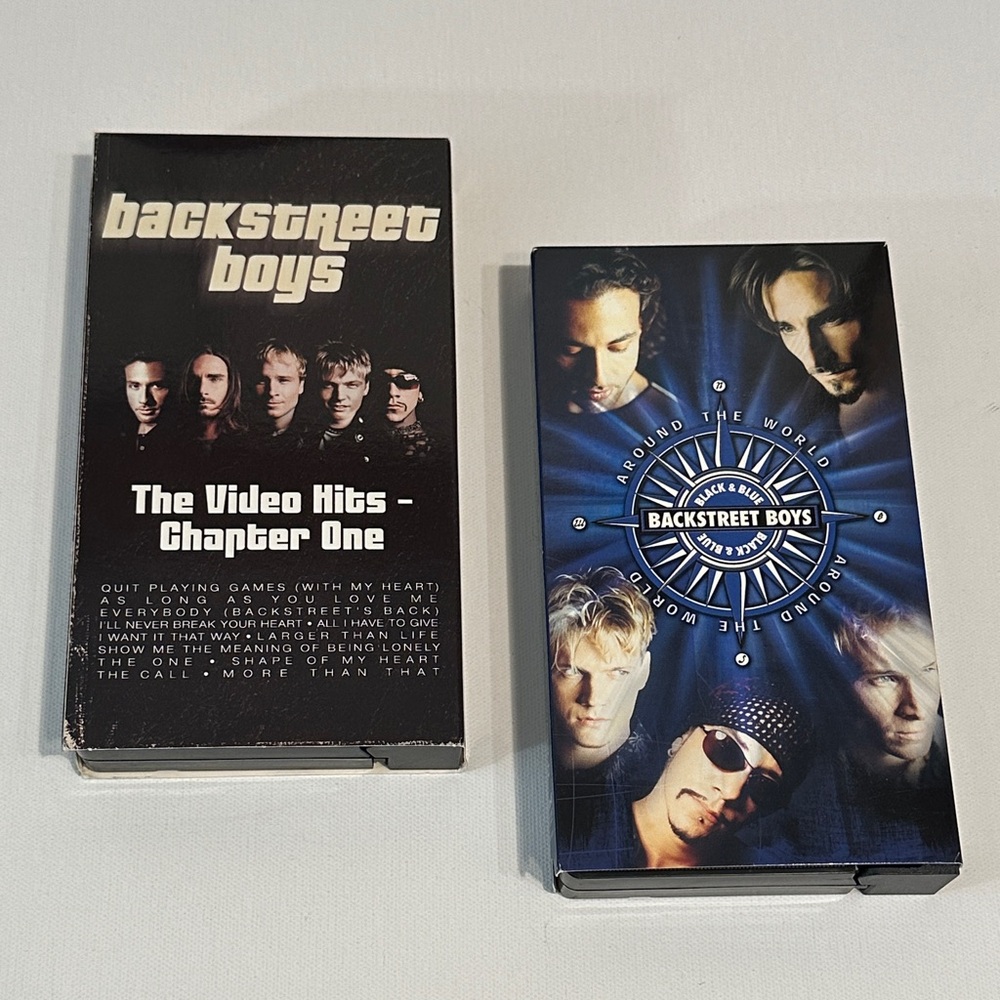 2001 VINTAGE RETRO BACKSTREET BOYS VHS TAPES